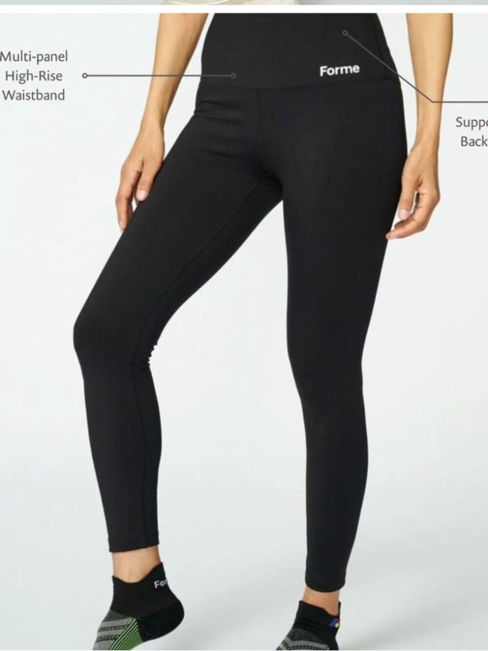 Forme black high-waisted leggings small - Picture 2 of 4